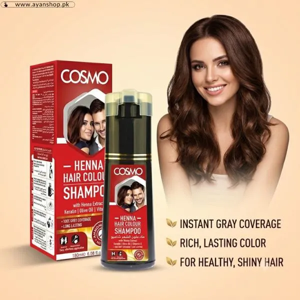 Cosmo Henna Hair Colour Shampoo