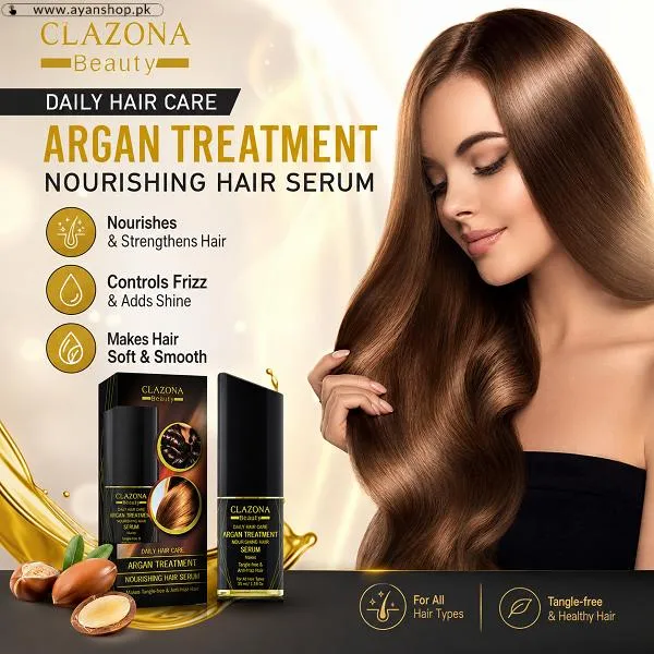 Clazona Beauty Argan Treatment Nourishing Hair Serum