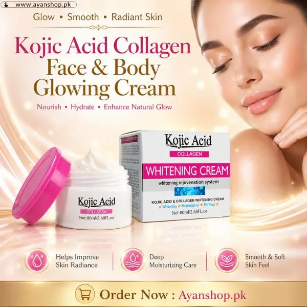 Kojic Acid Collagen Face Body Glowing Cream