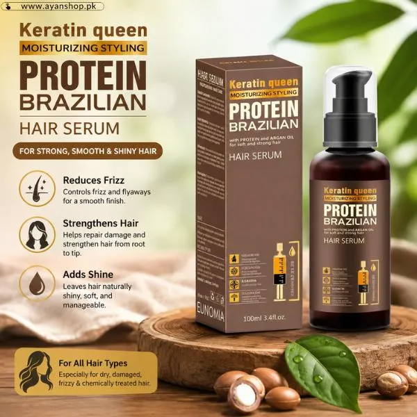 Keratin Queen Protein Brazilian Hair Serum