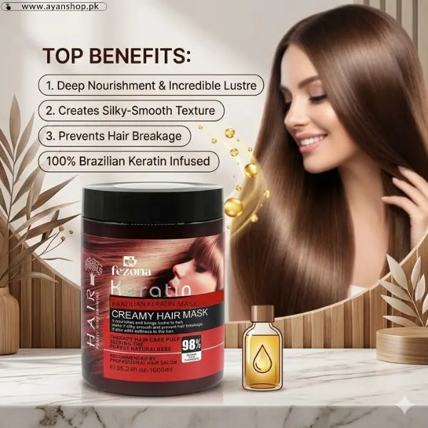 Fezona Brazilian Keratin Creamy Hair Mask