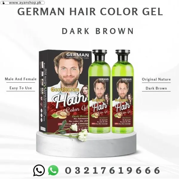 German Hair Color Gel Dark Brown