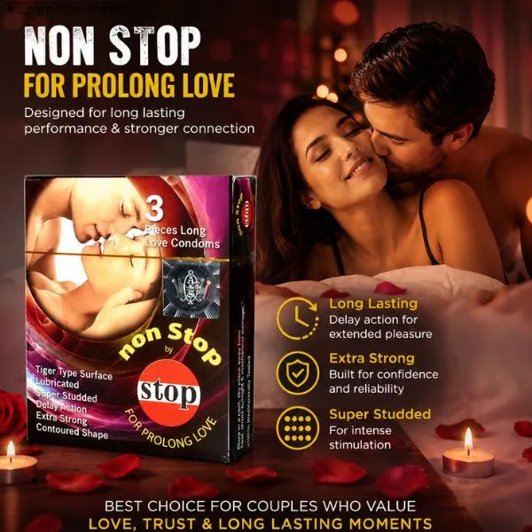 Non Stop Dotted Condoms In Pakistan