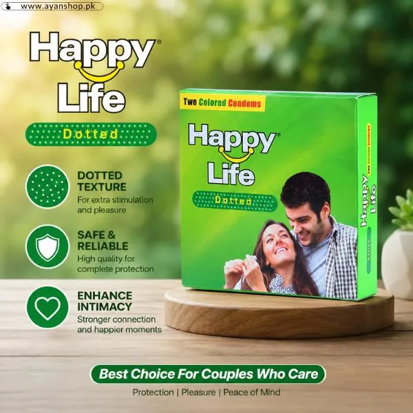 Happy Life Dotted Two Colored