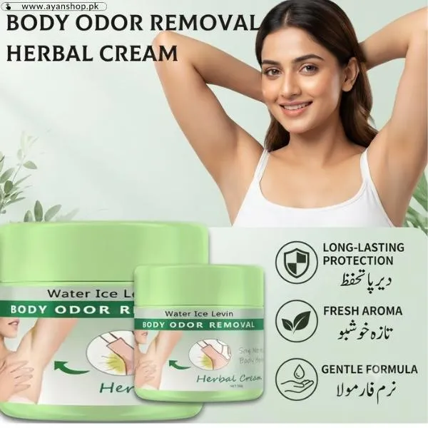 Water Ice Levin Body Odor Removal Herbal Cream 