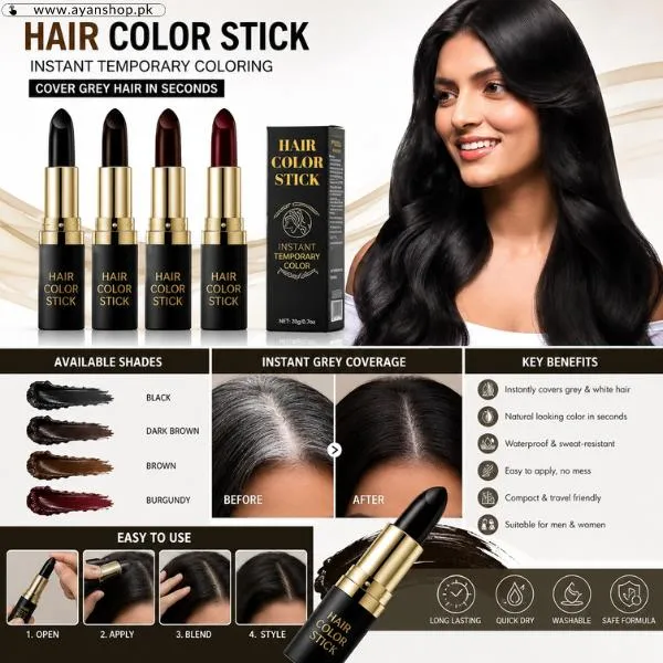 Hair Dye Instant Temporary Coloring Hair Lipstick Price in Pakistan – Buy Online
