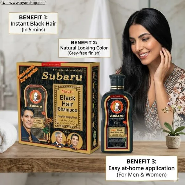 Subaru Dexe Magic Black Hair Color Shampoo