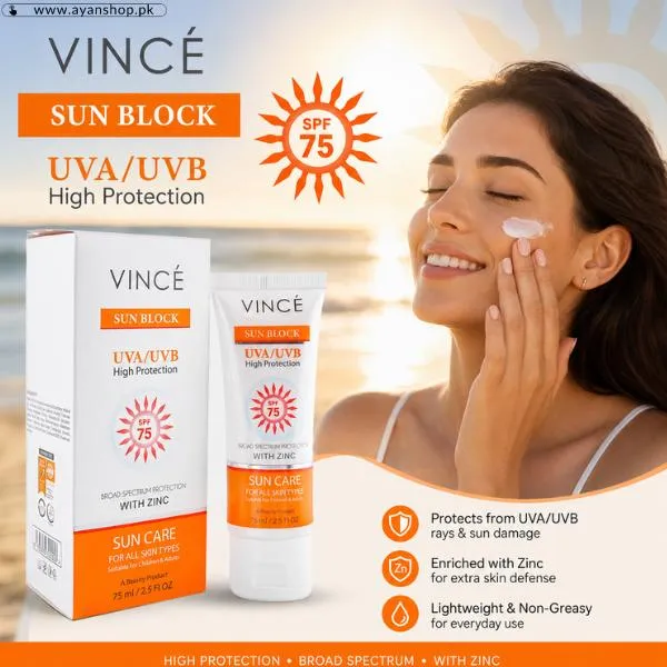 Vince Sunblock Cream Price In Pakistan