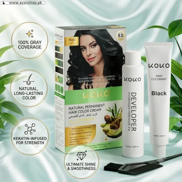 Koko Natural Permanent Hair Color Cream