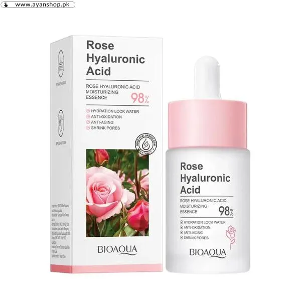 Bioaqua Hyaluronic Acid Rose Face Serum image 3