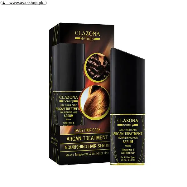 Clazona Beauty Argan Treatment Nourishing Hair Serum image 3