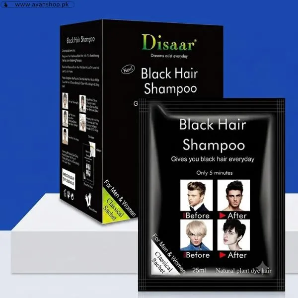 Disaar Black Hair Dye Shampoo image 2