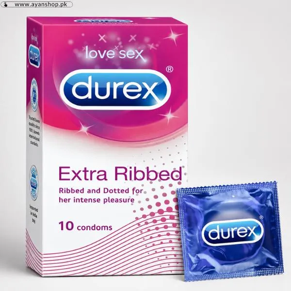Durex Extra Ribbed Condom image 2
