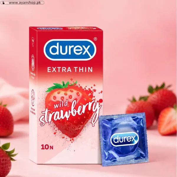 Durex Extra Thin Wild Strawberry Condom image 2