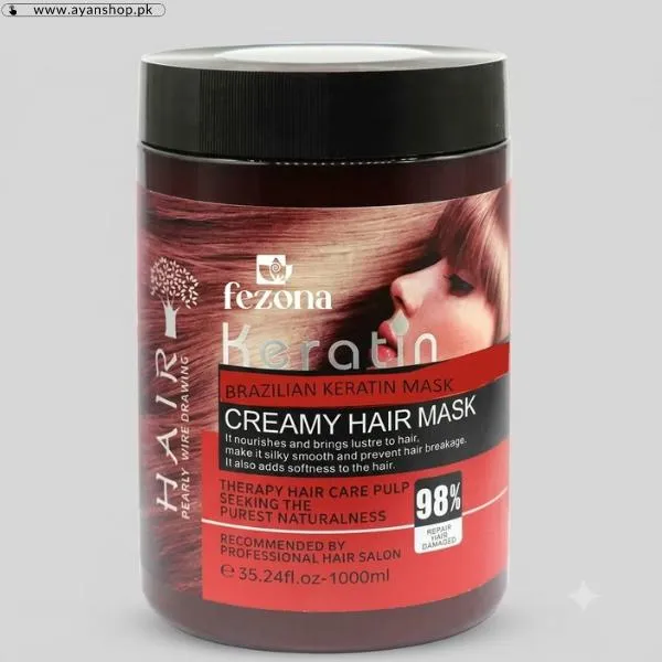 Fezona Brazilian Keratin Creamy Hair Mask image 2
