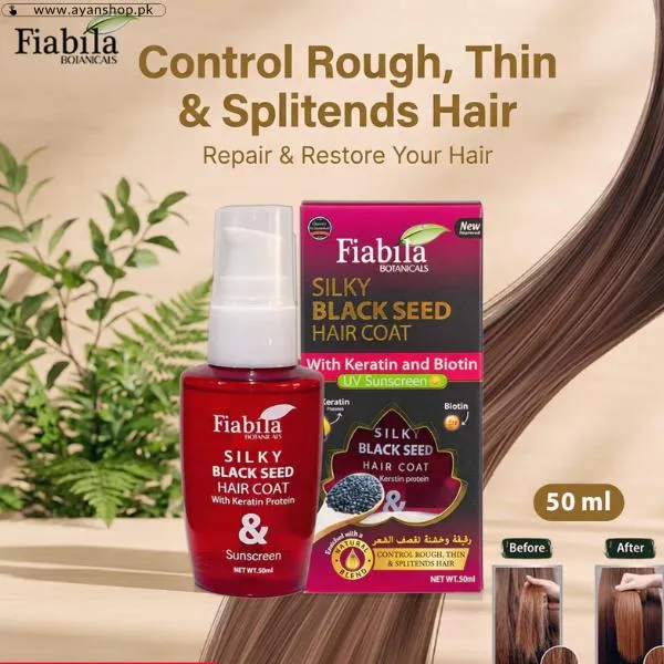 Fiabila Silky Hair Coat Keratin And Biotin Serum image 2