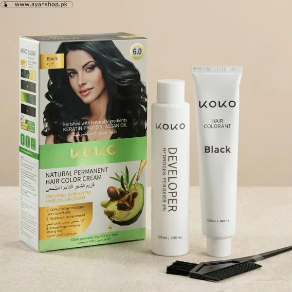 Koko Natural Permanent Hair Color Cream image 2