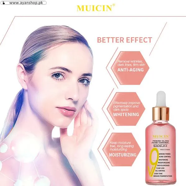 Muicin V9 Pinkish Glow Face Serum image 2