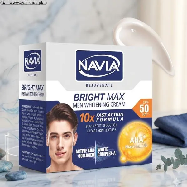 Navia Bright Max Men Whitening Cream image 2