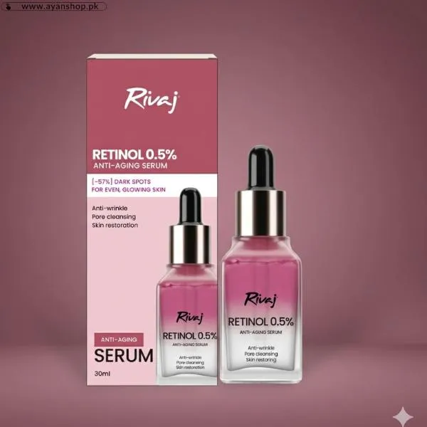 Rivaj Retinol 0.5% Anti Aging Face Serum Pakistan image 2