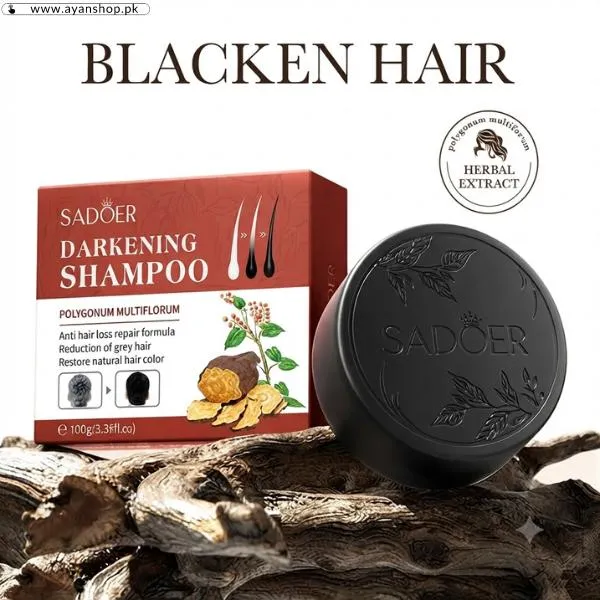 Sadoer Darkening Shampoo Soap image 2