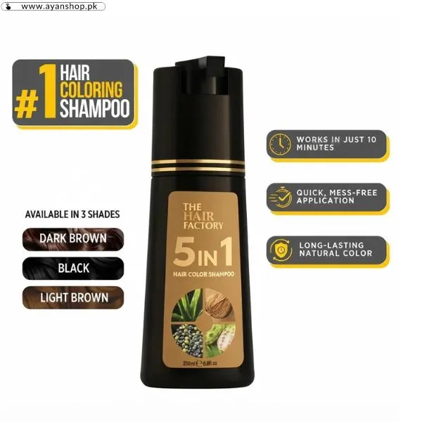 The Hair Factory 5 In 1 Hair Color Shampoo image 2