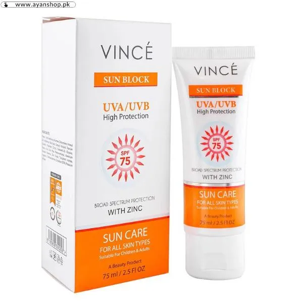 Vince Sunblock Cream Price In Pakistan image 3