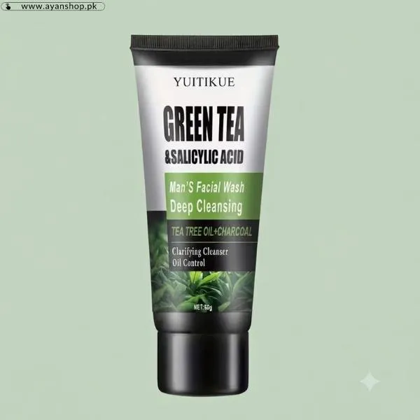 Yuitikue Green Tea Salicylic Acid Men Face Wash   image 2